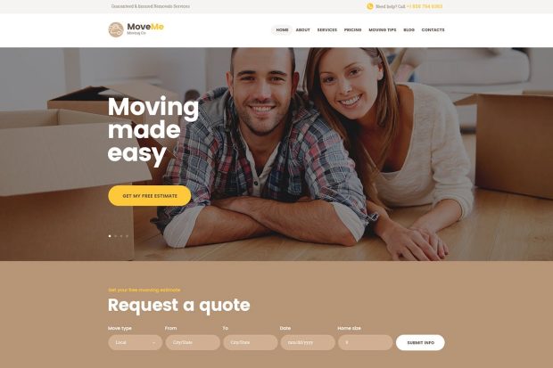 MoveMe | Moving & Storage Relocation Company WP 1.2.13