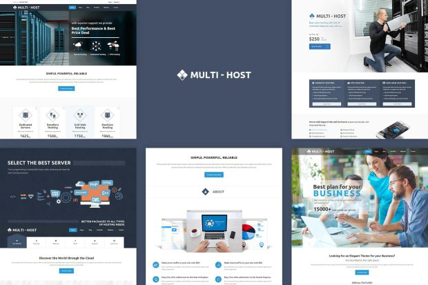 Multi Host - Responsive Hosting Template