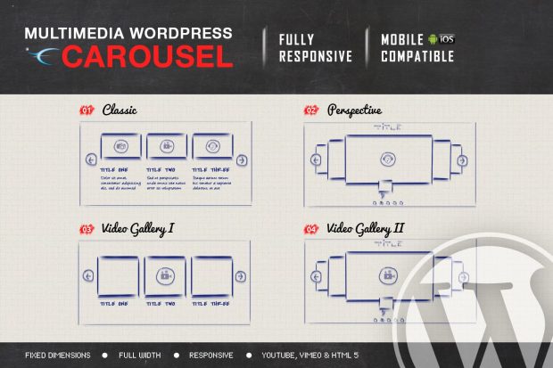 Multimedia Responsive Carousel - WordPress Plugin 2.5