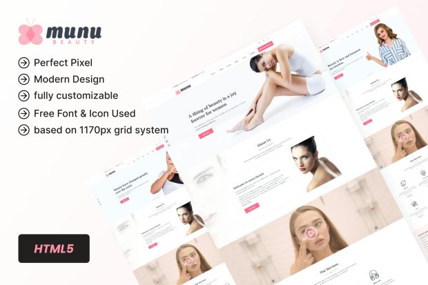 Munu - Beauty HTML5 Template + RTL