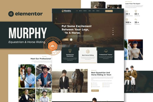 Murphy - Equestrian & Horse Riding Elementor Template Kit