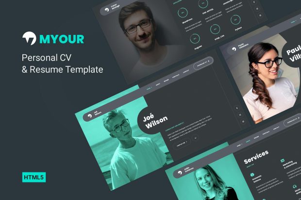 Myour - One Page CV/Resume Template