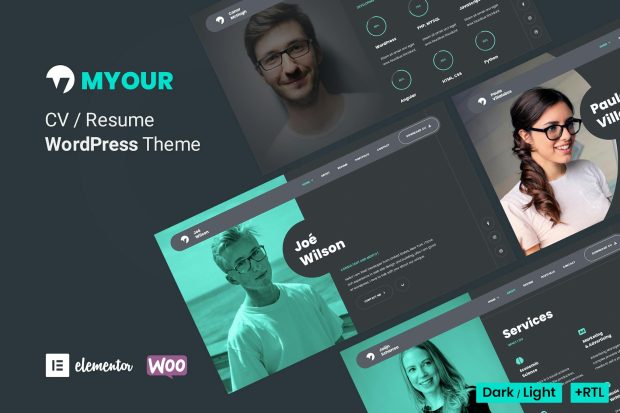 Myour - Personal CV & Resume Elementor Theme 1.5.1