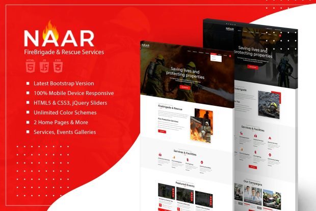 Naar - Fire Brigade Responsive HTML Template