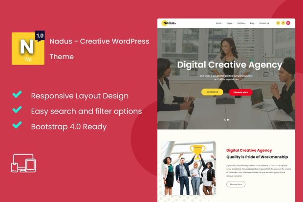 Nadus - Creative WordPress Theme 1.0.0