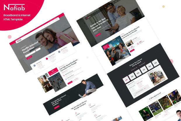 Nafiab - Broadband & Internet HTML Template