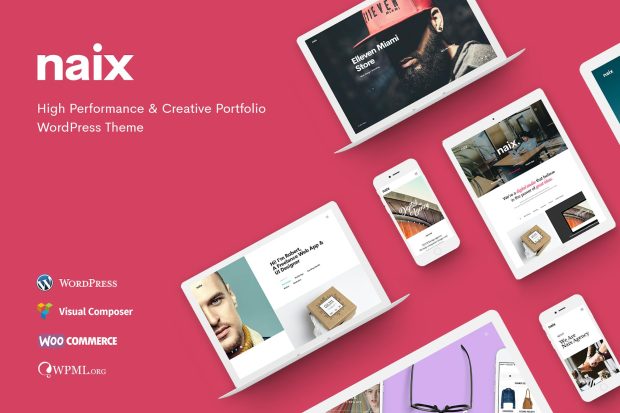 Naix - Creative Portfolio WordPress Theme 1.5.4