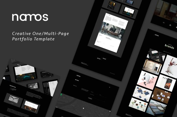 Namos - Creative One/Multi-Page Portfolio Template