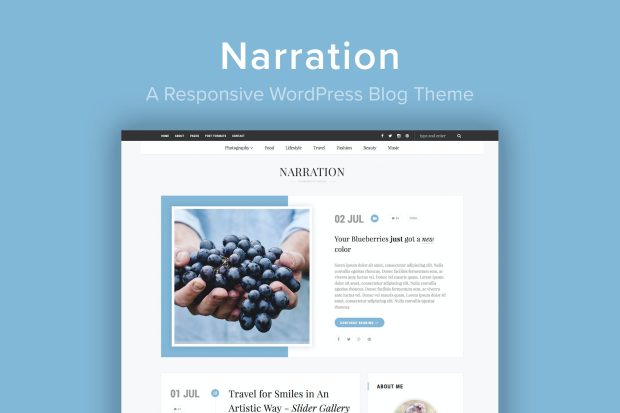 Narration - A Responsive WordPress Blog Theme 2.0