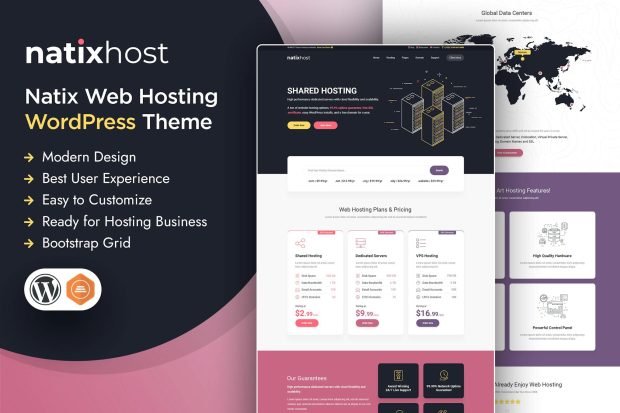 Natix | Web Hosting WordPress Theme 1.6