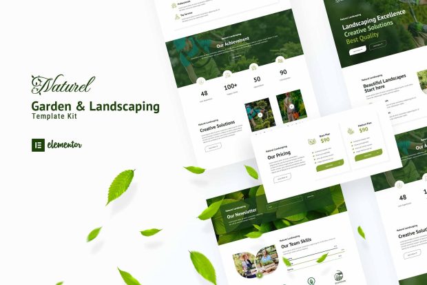 Naturel Garden & Landscaping Elementor Template Kit