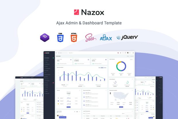 Nazox - Ajax Admin & Dashboard Template