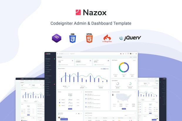 Nazox - CodeIgniter Admin & Dashboard Template