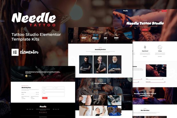 Needle - Tattoo Studio Elementor Template Kit