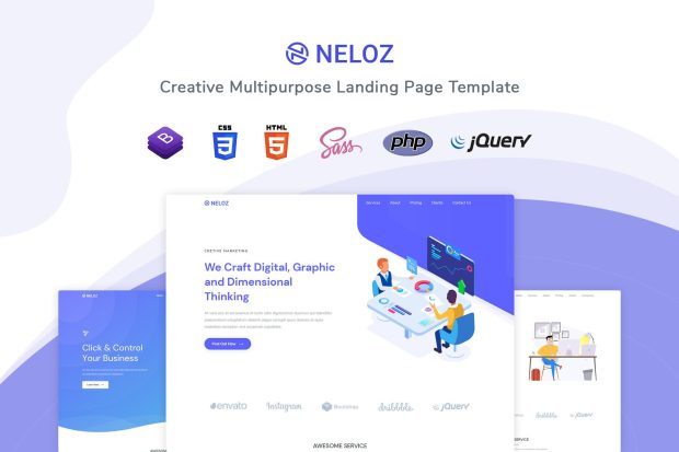 Neloz - Landing Page Template