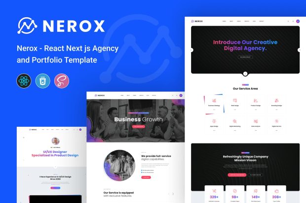 Nerox - React Next js Agency & Portfolio Template