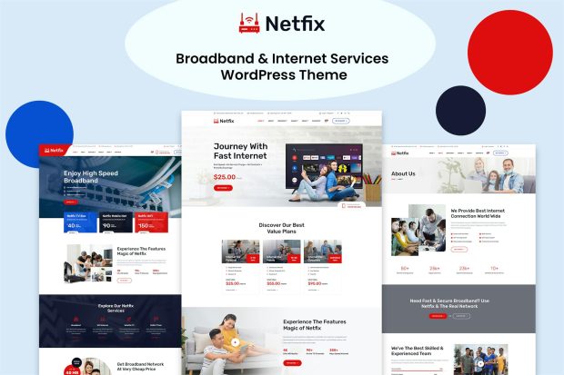 Netfix – Broadband & Internet Services WP Theme 1.2.3