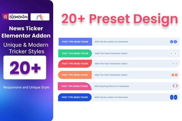 News Ticker Addon For Elementor 2.4