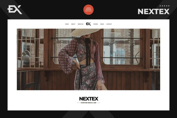 Nextex - One Page Photography Portfolio Template