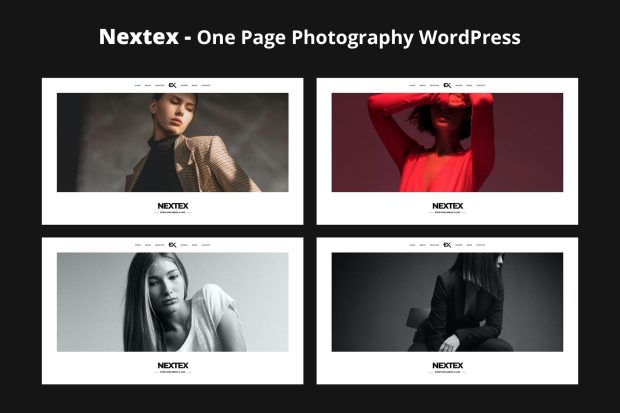 Nextex - One Page Photography WordPress Theme 1.0