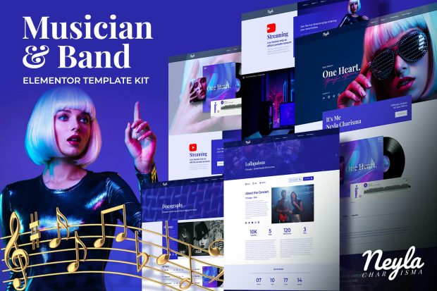 Neyla - Musician & Band Elementor Template Kit