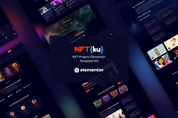 NFTku - NFT Project Elementor Template Kit