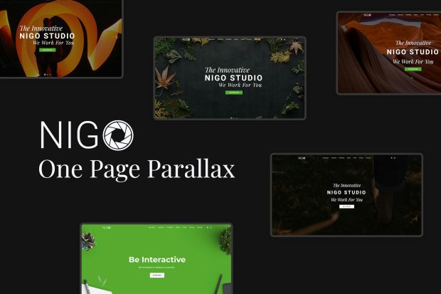 Nigo - Creative Parallax One Page HTML Template