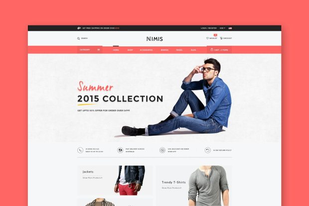 Nimis - eCommerce Shop HTML Template