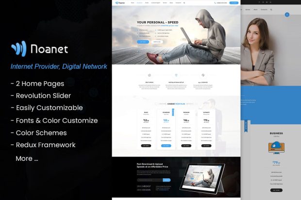 Noanet - Internet, Digital Network WordPress Theme 2.17