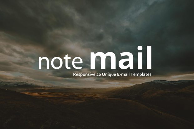 Note Mail - 20 Unique Responsive Email set