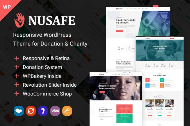 Nusafe | WordPress Theme for Donation & Charity 1.22