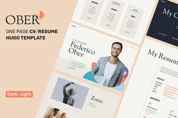 OBER - CV/Resume & Personal Portfolio Hugo Theme