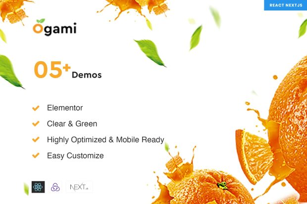 Ogami - React NextJs Organic eCommerce Templates