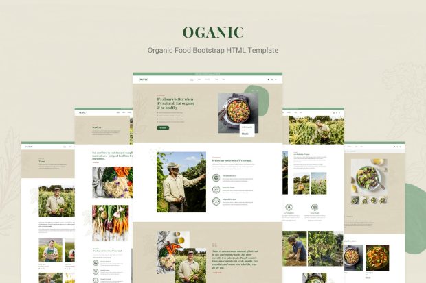 Oganic - Organic Food Bootstrap HTML Template