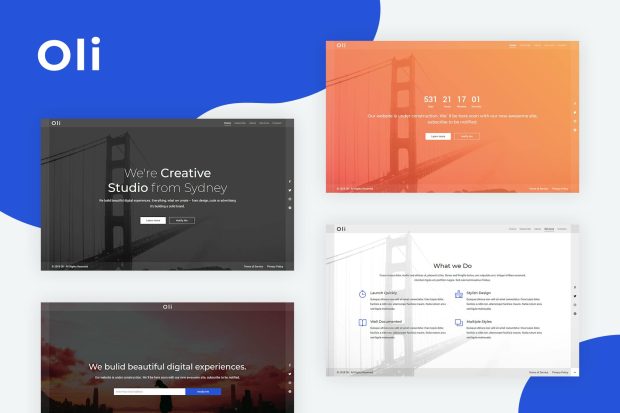 Oli - Responsive Coming Soon Template
