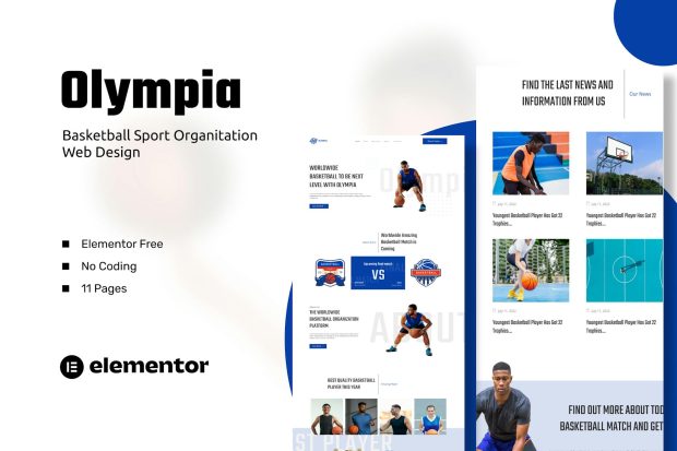 Olympia - Basketball Sport Organization Template Kits