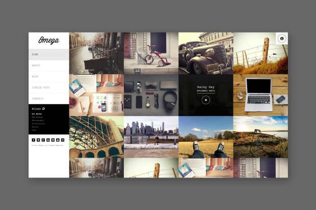 Omega - Full Width HTML Portfolio