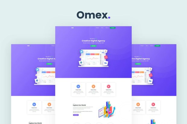 Omex - Startup and SaaS Template