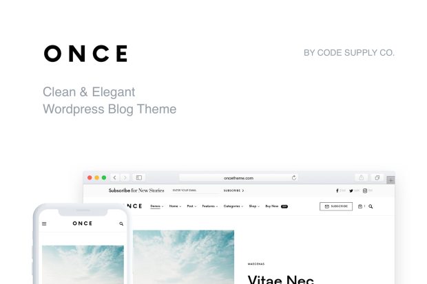 Once - Clean & Elegant WordPress Blog Theme 1.2.5