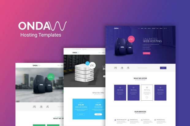 Onda - Web Hosting, Responsive HTML5 Template