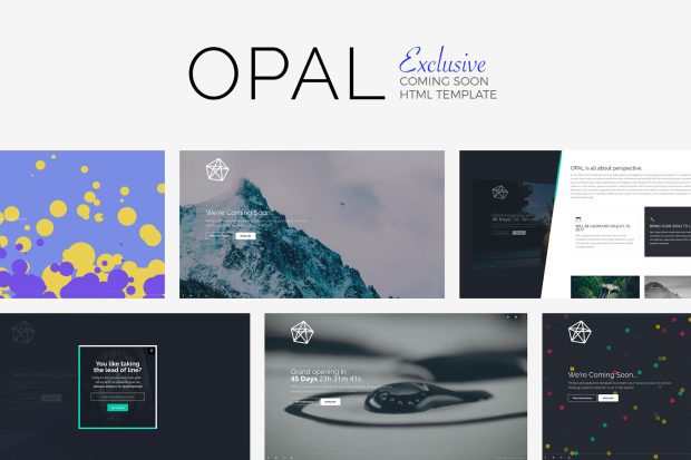 OPAL - Exclusive Coming Soon Template