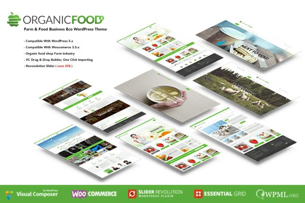 Organic Food - Farm & Food Business Eco WordPress 1.3.3