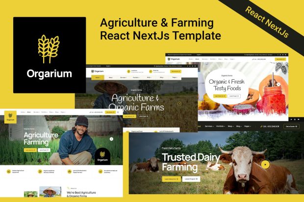 Orgarium - Agriculture & Farming React Template