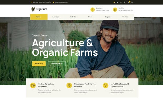 Orgarium - Agriculture & Organic WordPress Theme 1.1.0