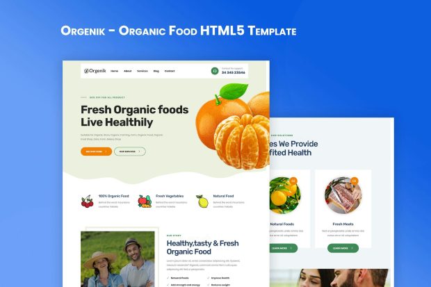 Orgenik - Organic Food HTML5 Template