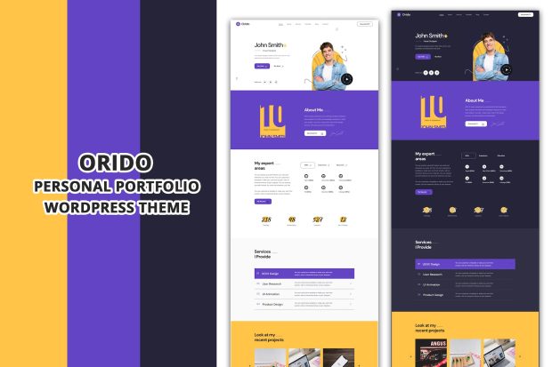 Orido - Personal Portfolio WordPress Theme 1.0