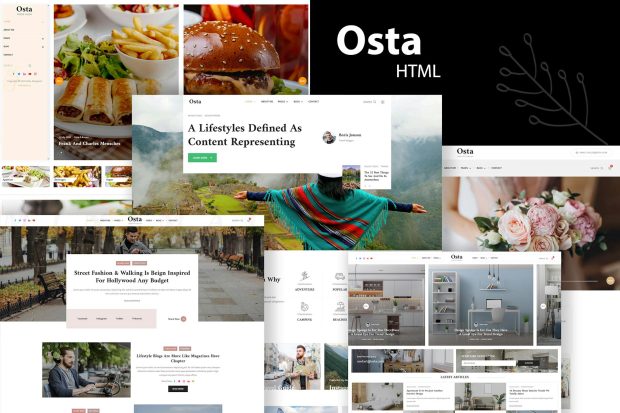 Osta - Multi-Purpose Blog HTML Template