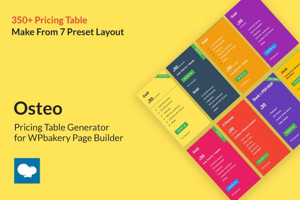 Osteo - Pricing Table for WPbakery Page Builder 1.0.0