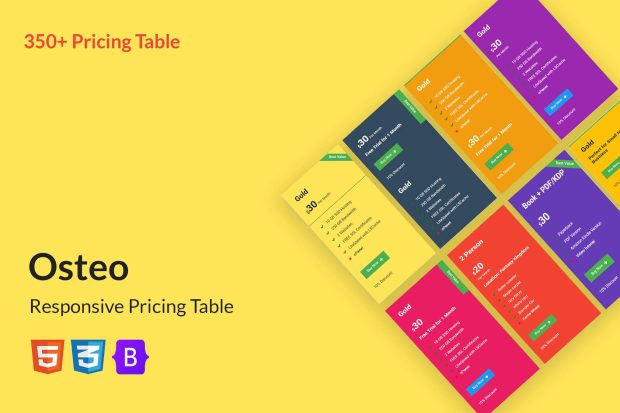 Osteo - Responsive Pricing Table