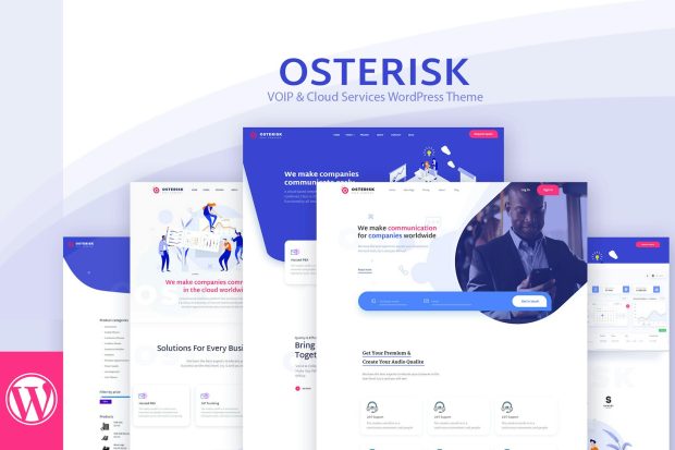 Osterisk: VOIP & Cloud Services WordPress Theme 3.0